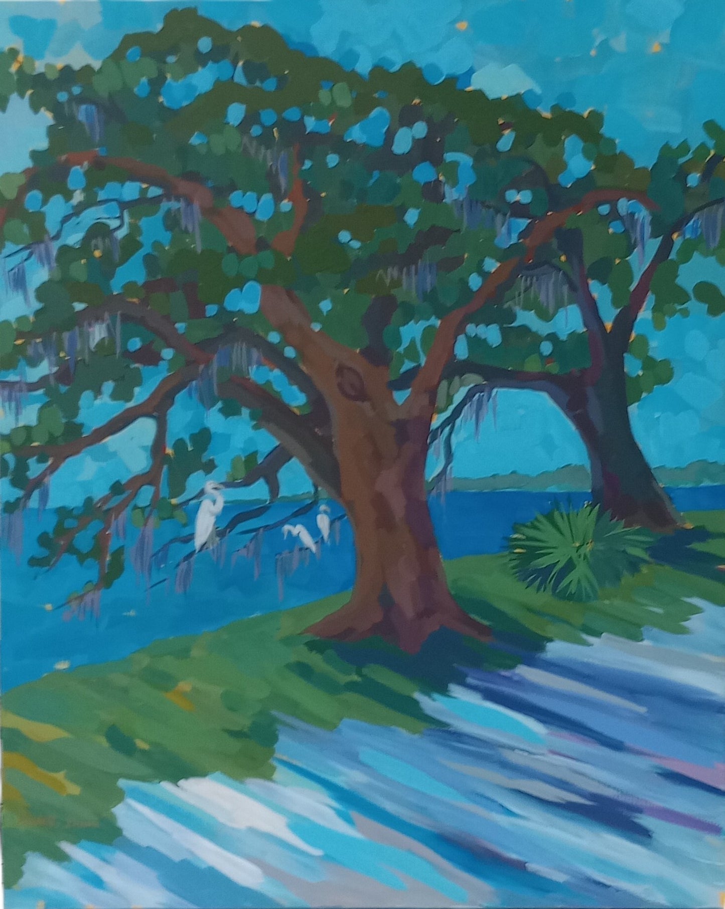 Canopy Walk 1 24x30 Unframed Acrylic on Canvas