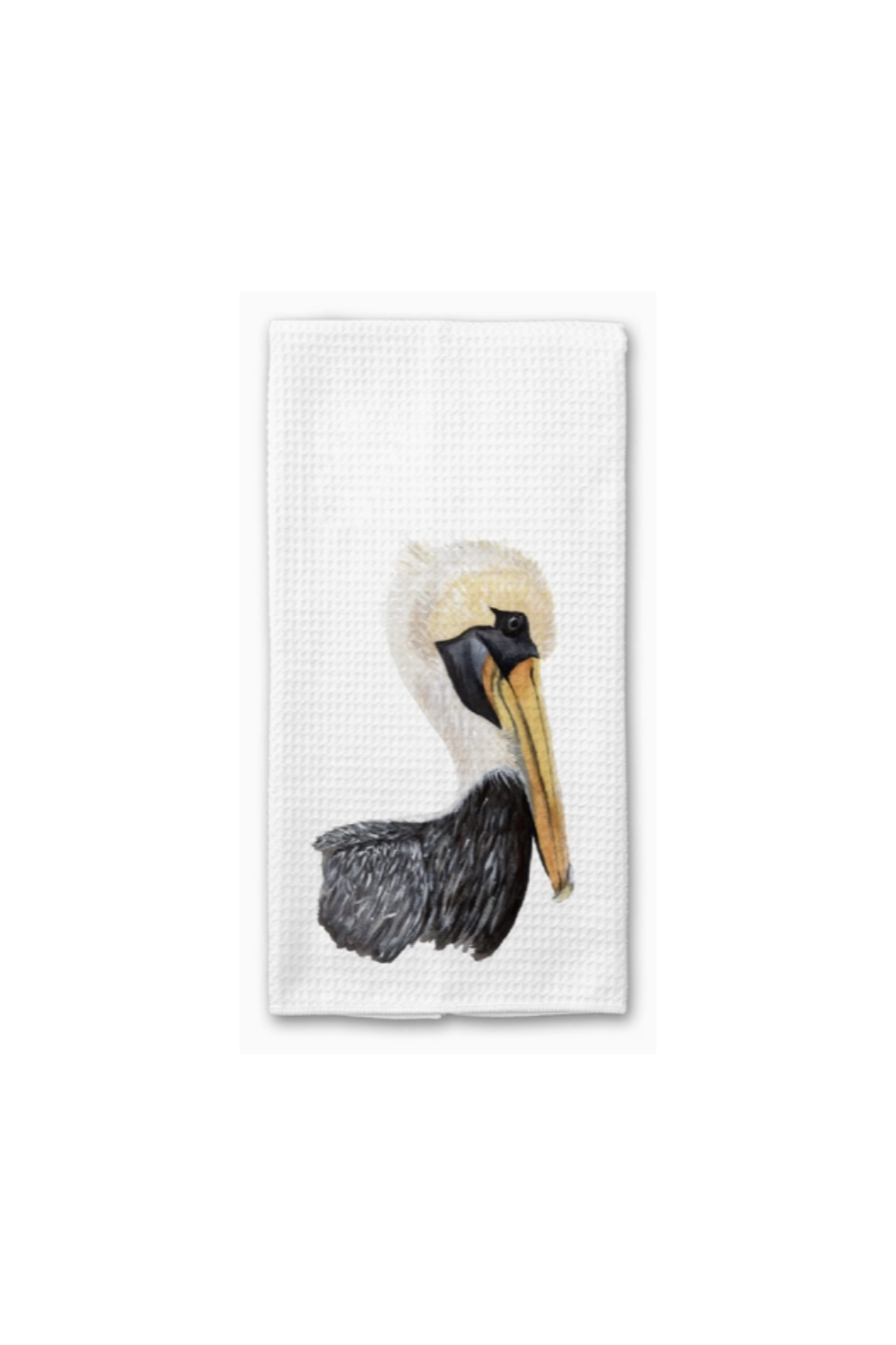 Brown Pelican Waffle Weave Towel