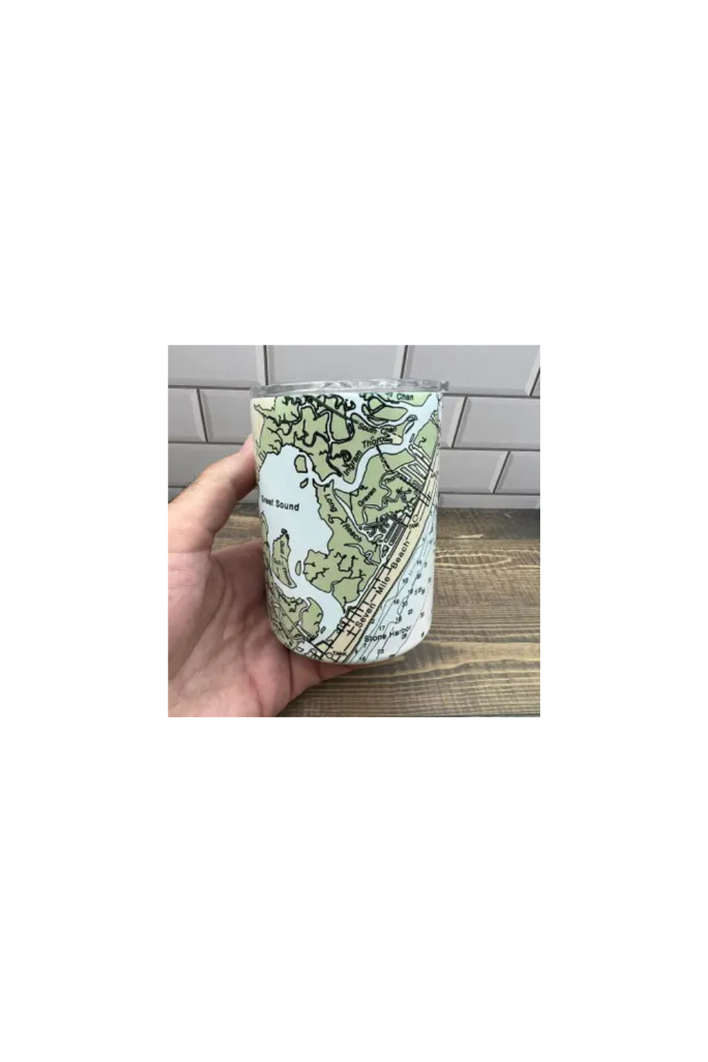 Nautical Map Standard Can Tumbler
