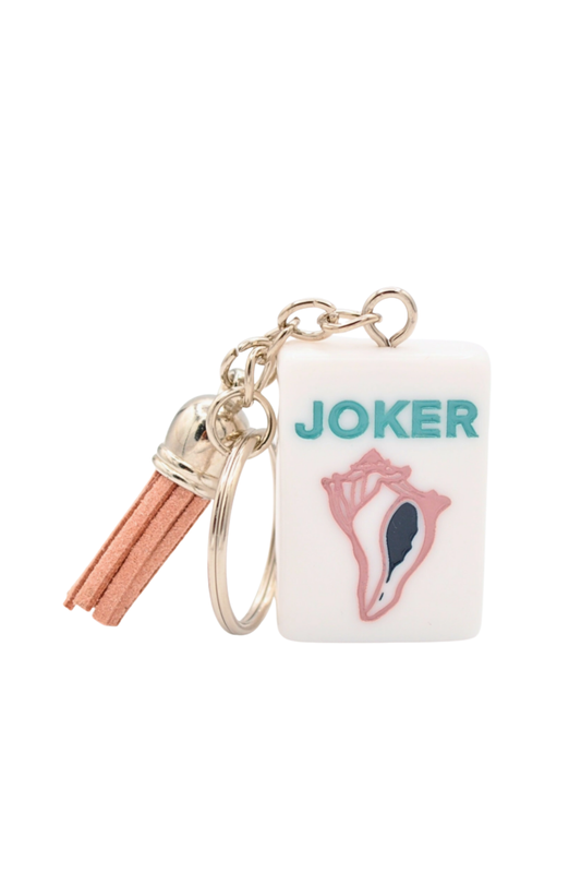 Mahjong Tile Keychain Whelk Joker