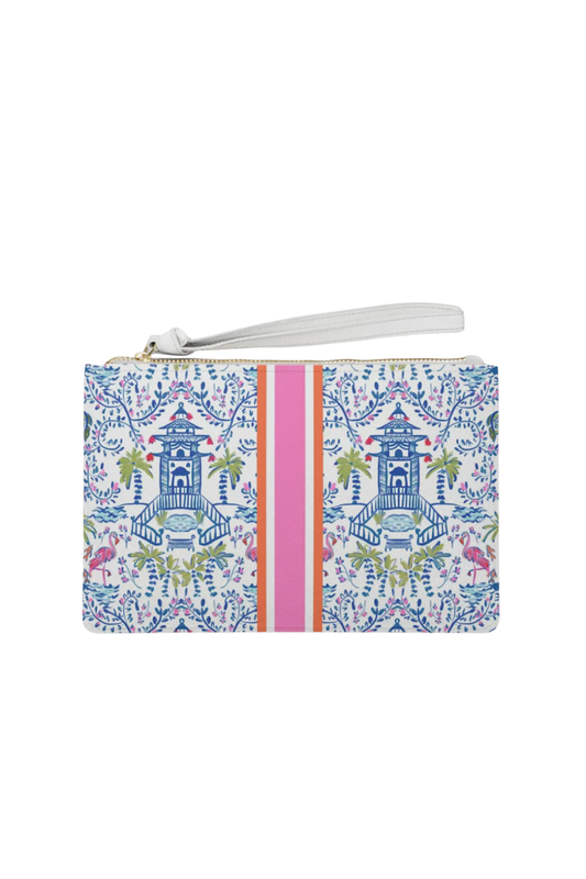 Colorful Chinoiserie Mahjong Card Pouch