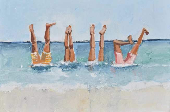 Beach Buds - 40x30 Wrapped Canvas