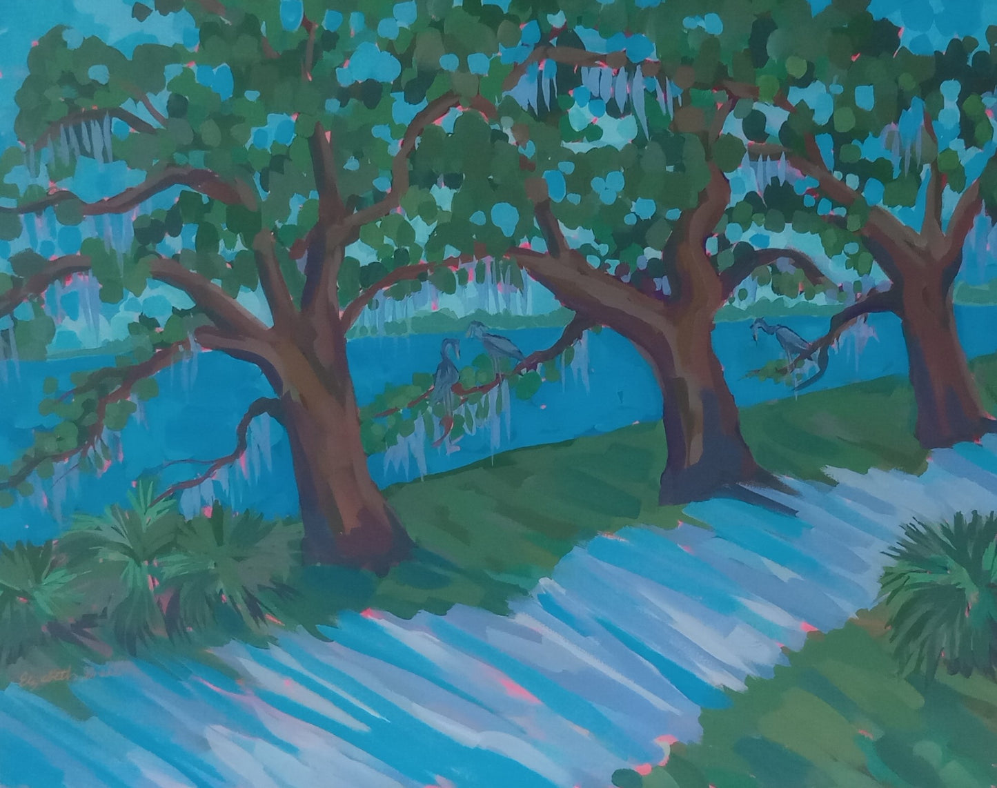 Canopy Walk 2 -22x28 Acrylic on Canvas - Unframed
