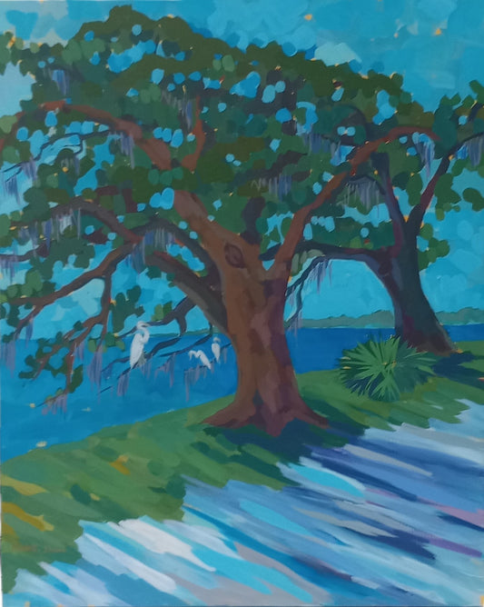 Canopy Walk 1 24x30 Unframed Acrylic on Canvas