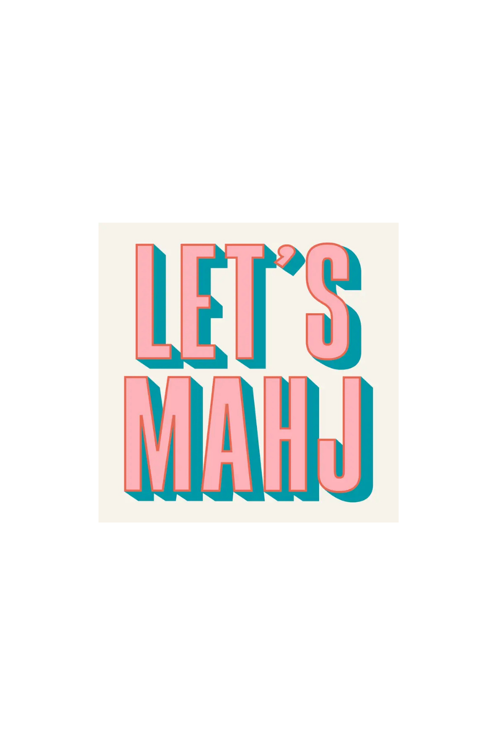 Let's Mahj Cocktail Napkins