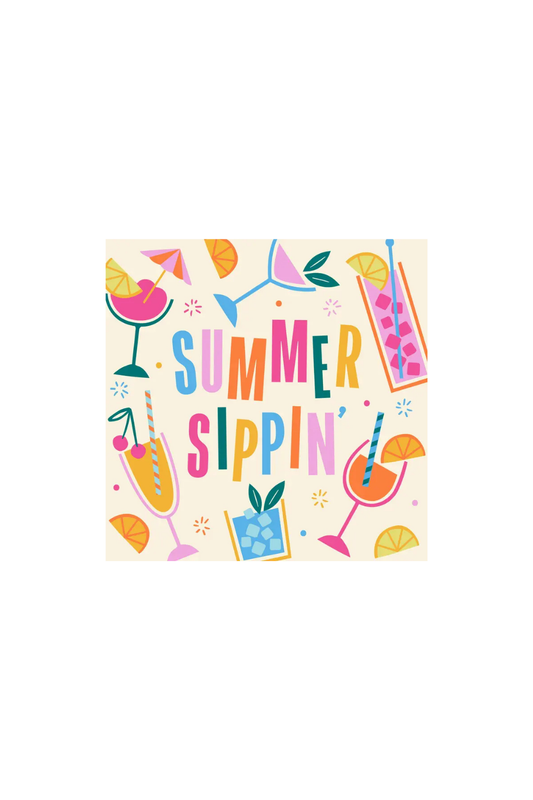 Summer Sippin' Cocktail Napkins