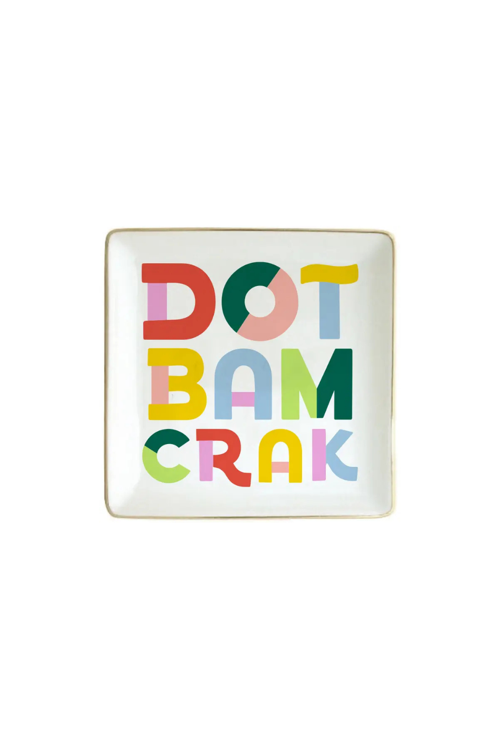 Dot Bam Crack Ceramic Trinket Tray