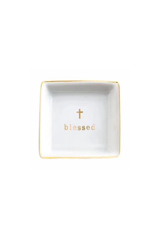 Blessed Ceramic Trinket Tray