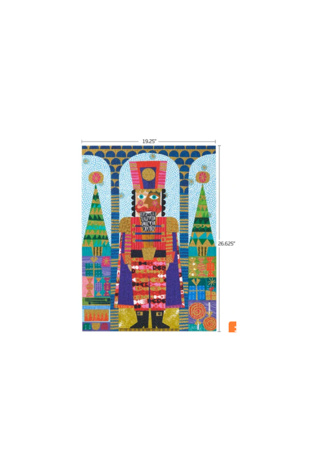 1000 Piece Puzzle - Festive Nutcracker Gold Foil