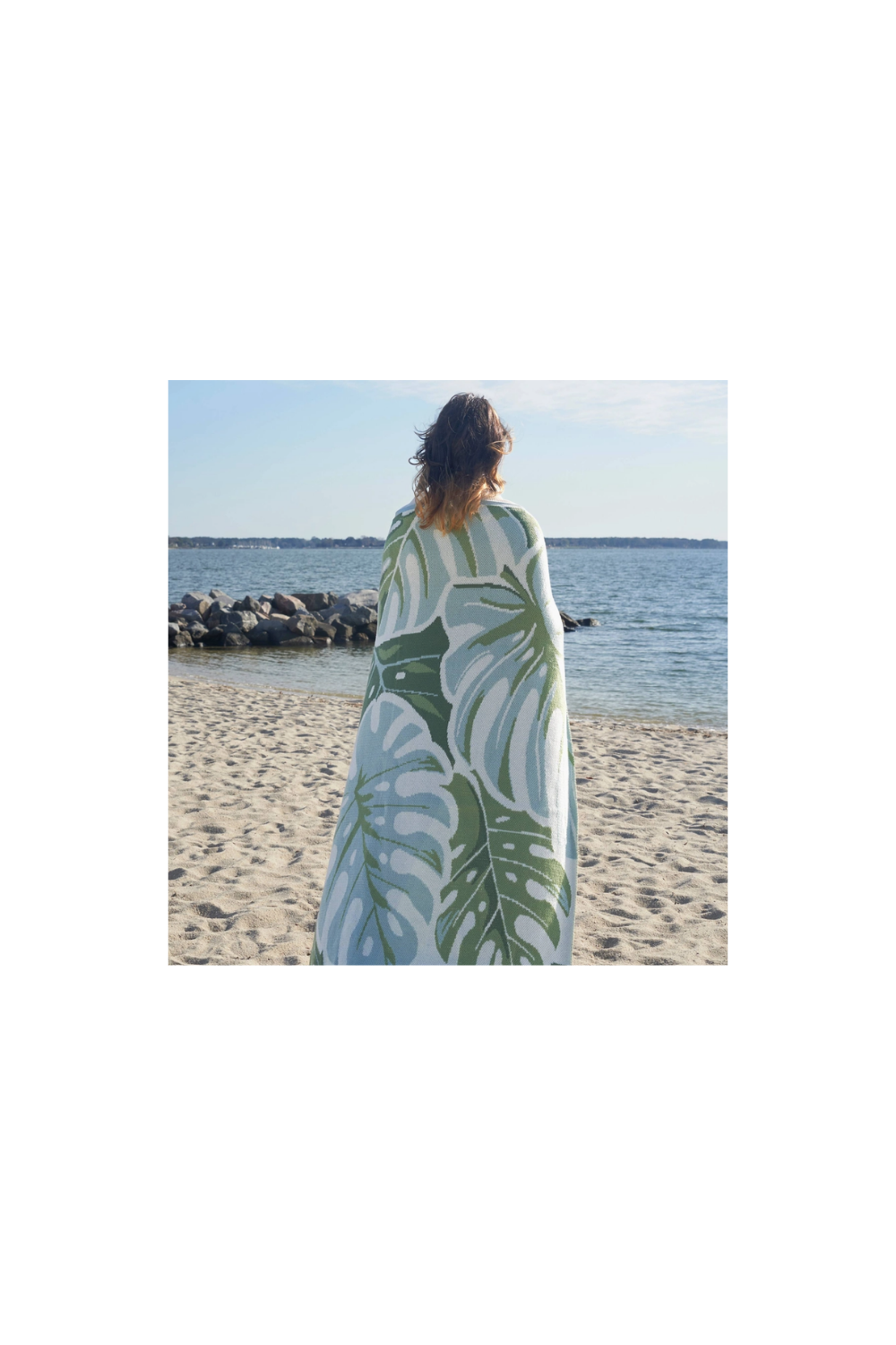 Green Monsters Knit Indoor/ Outdoor Throw Blanket