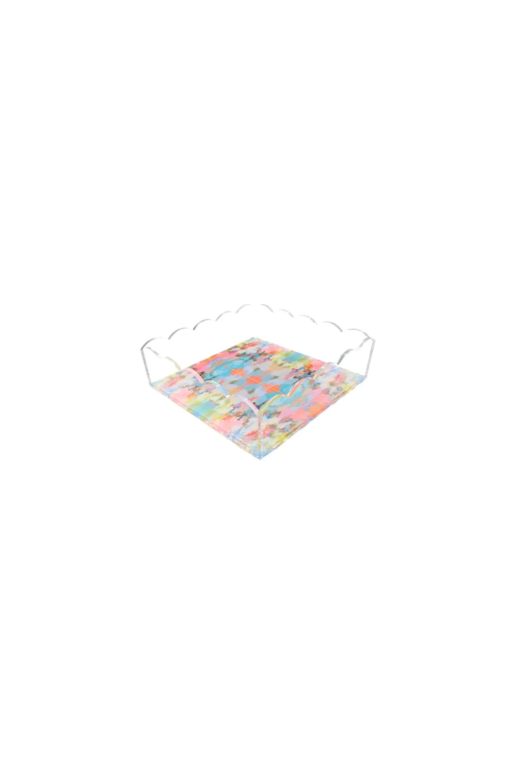Laura Park Scalloped Acrylic Tray 8”