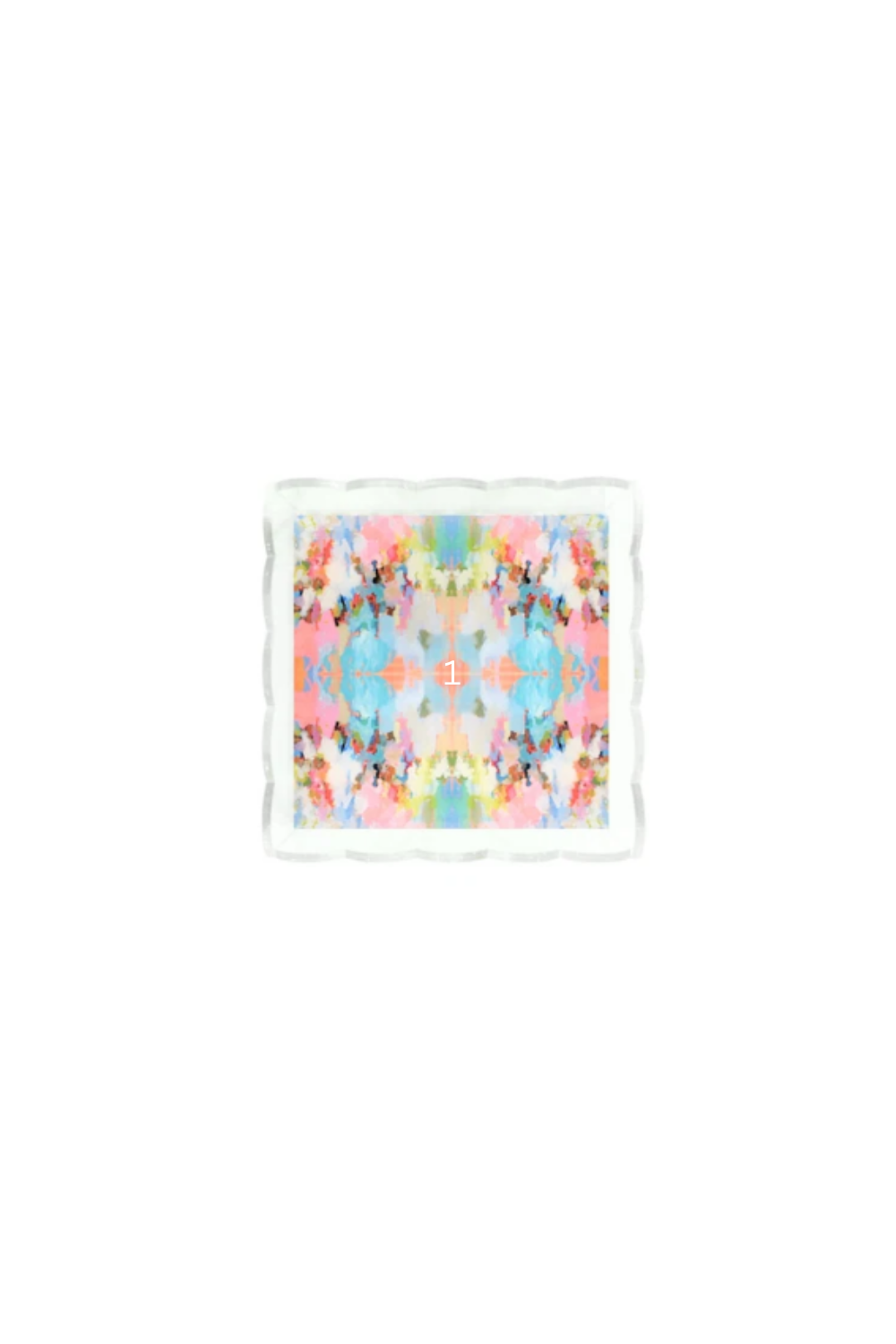 Laura Park Scalloped Acrylic Tray 8”