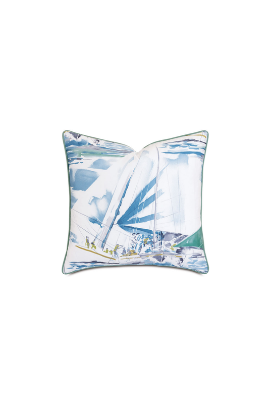 Sail Away Decorative Pillow - 22" x 22"