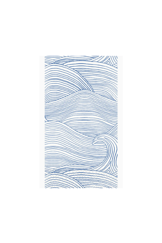 Guest Napkin Pack of 16 - Wind Waves