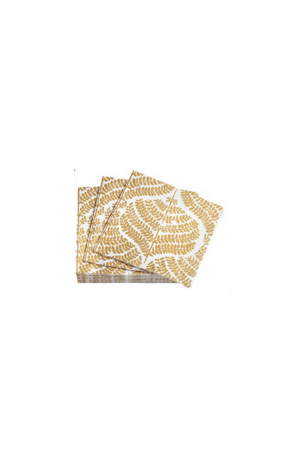 Cocktail Napkin 16 Pack - Flora Gold