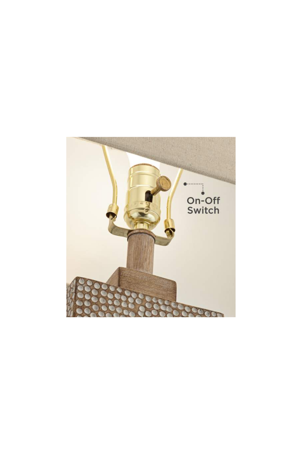 Hammered Base Table Lamp