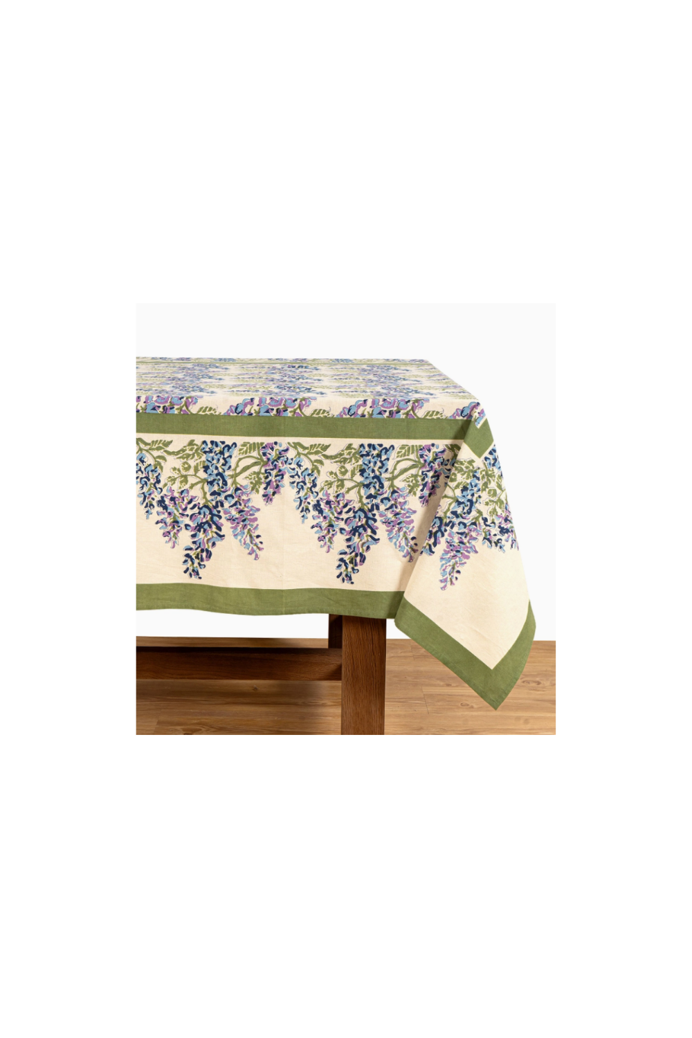 Wisteria Blue & Green Tablecloth - 59"x59"
