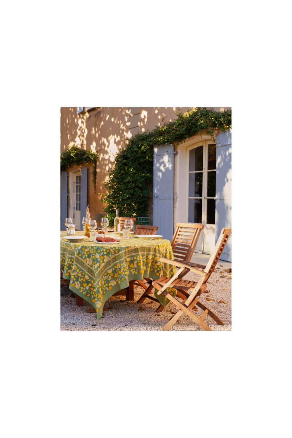 Fruit Yellow & Green French Tablecloths -59"x59"