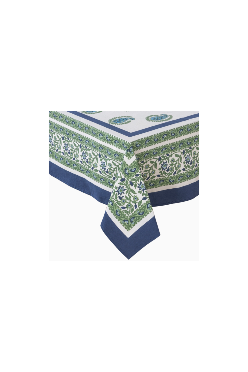 Cassis Blue & Green Tablecloth - 59"x59"