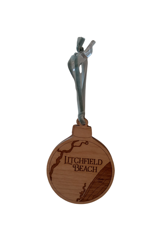 Litchfield Beach Wooden Ornament