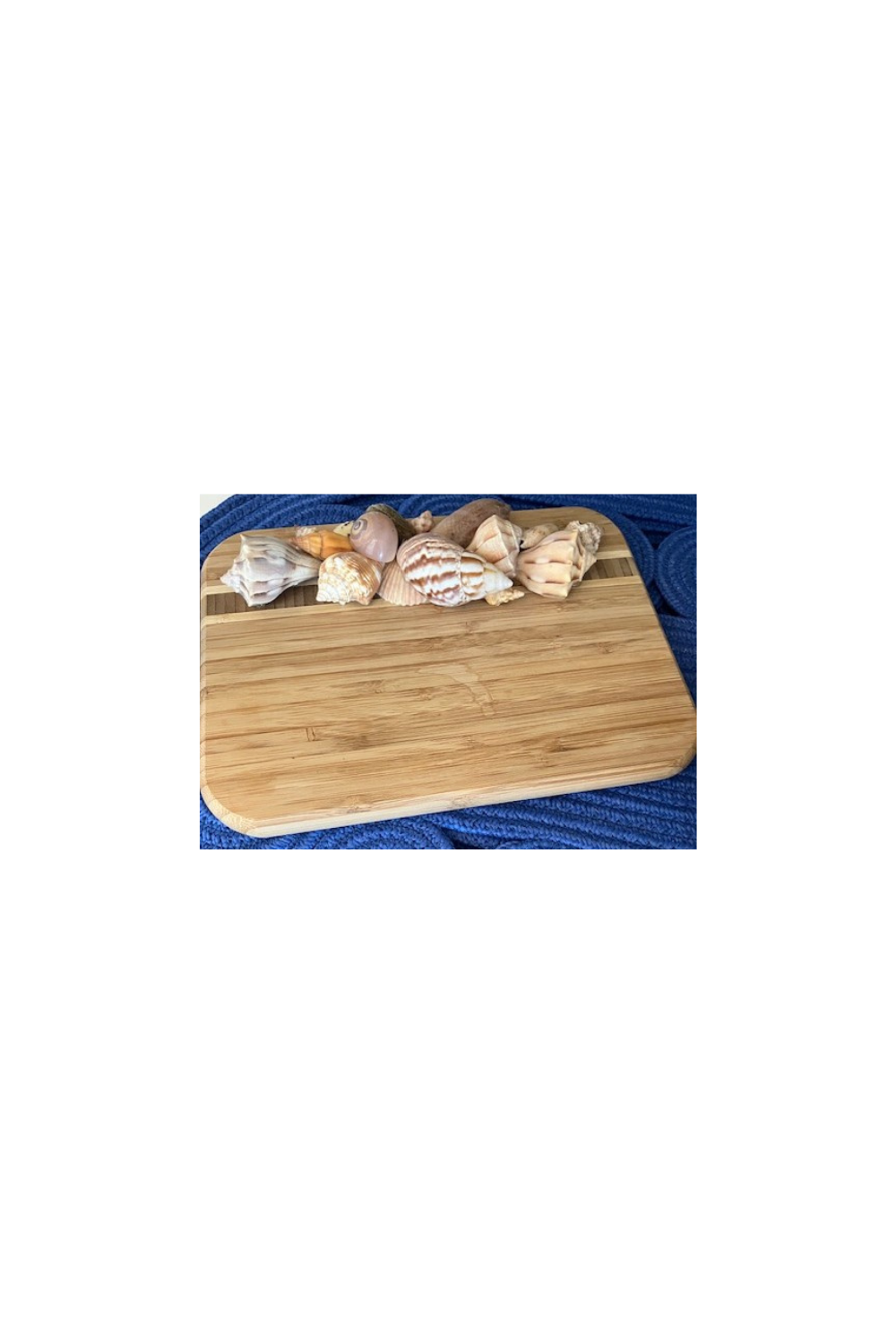 Wooden Cheeseboard with Shells