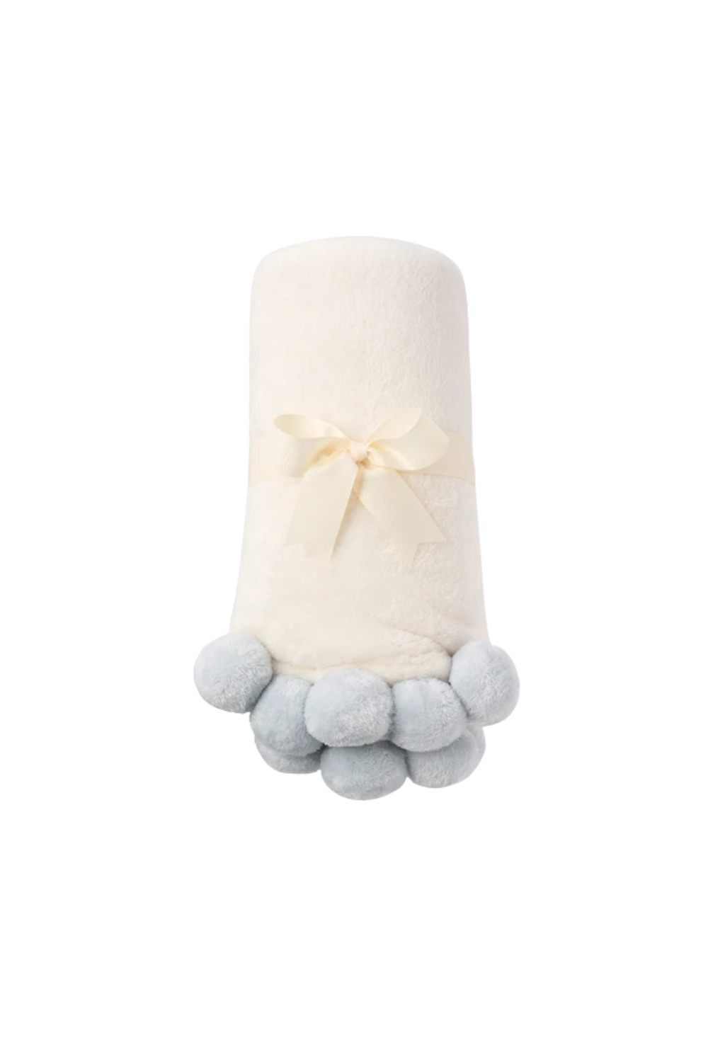 Flannel Fleece Pom Blanket 30"x40"