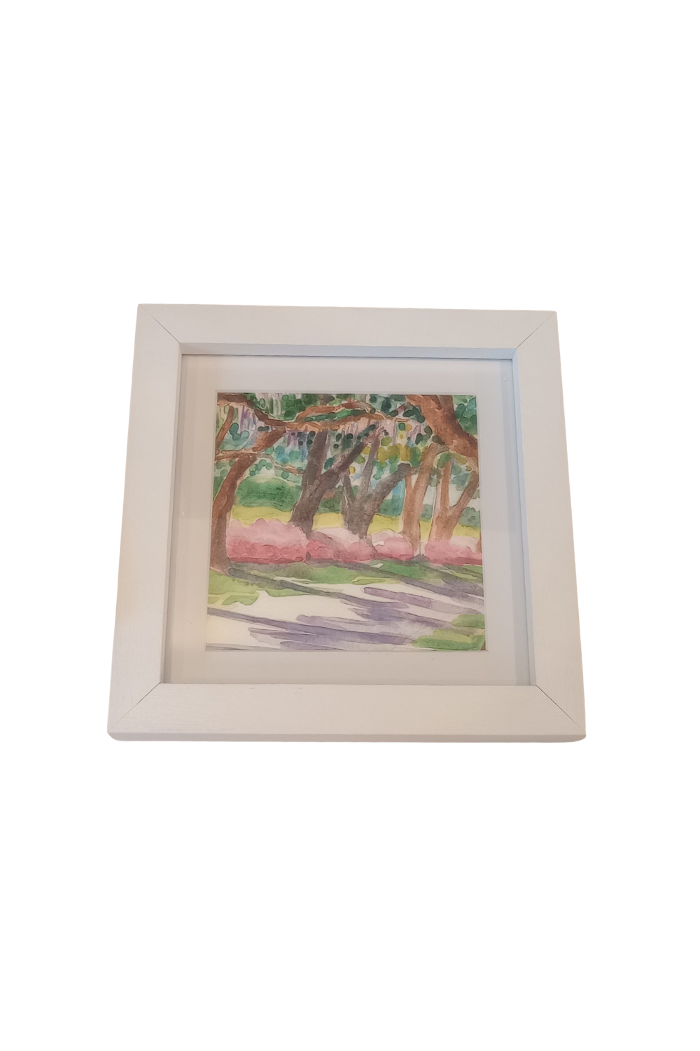 White Framed Art 5x5