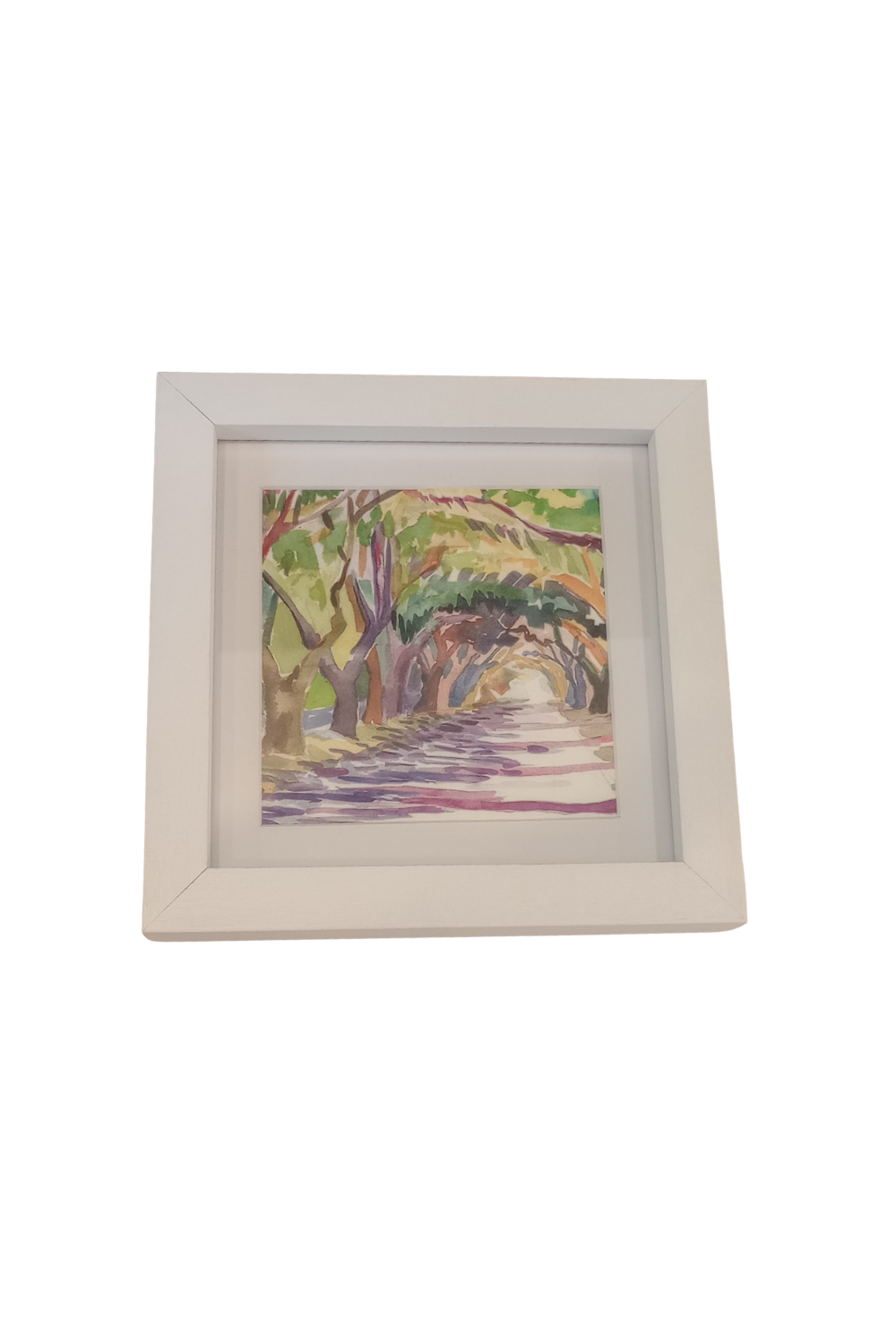 White Framed Art 5x5