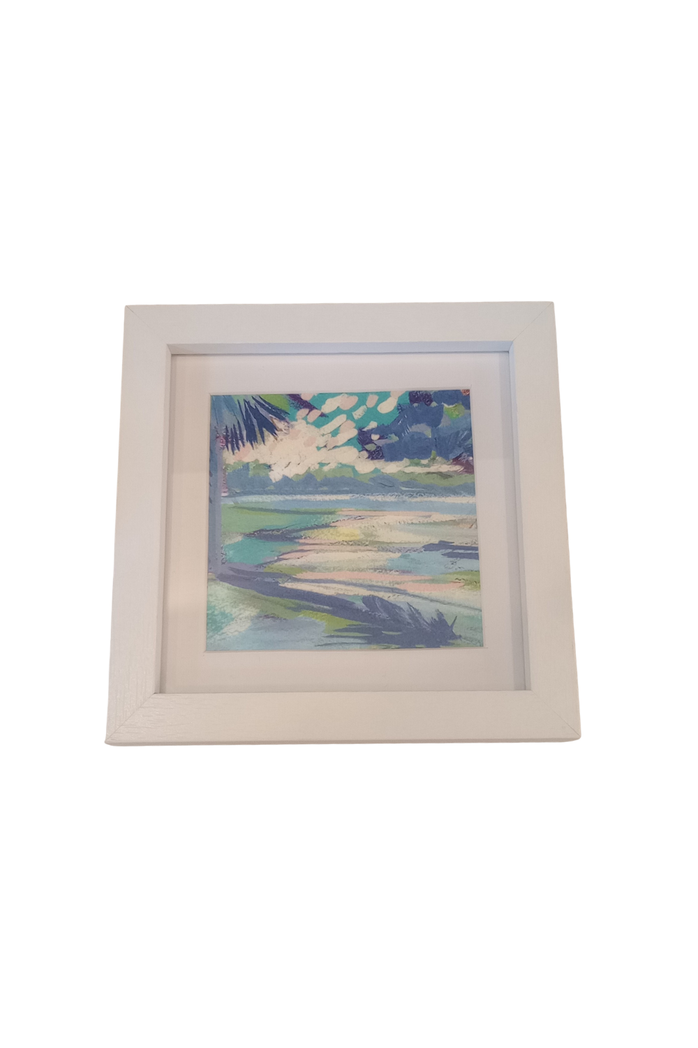 White Framed Art 5x5