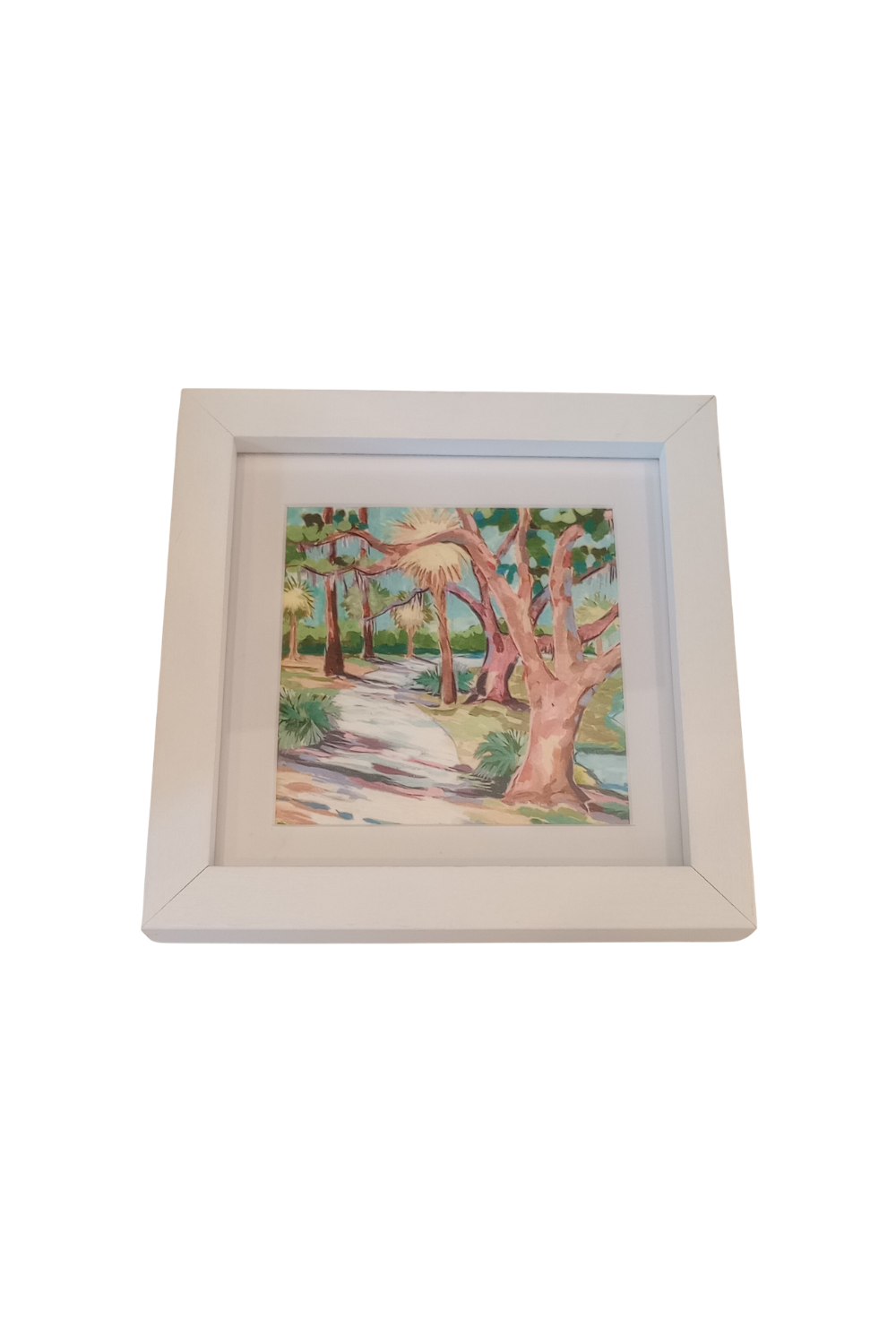 White Framed Art 5x5