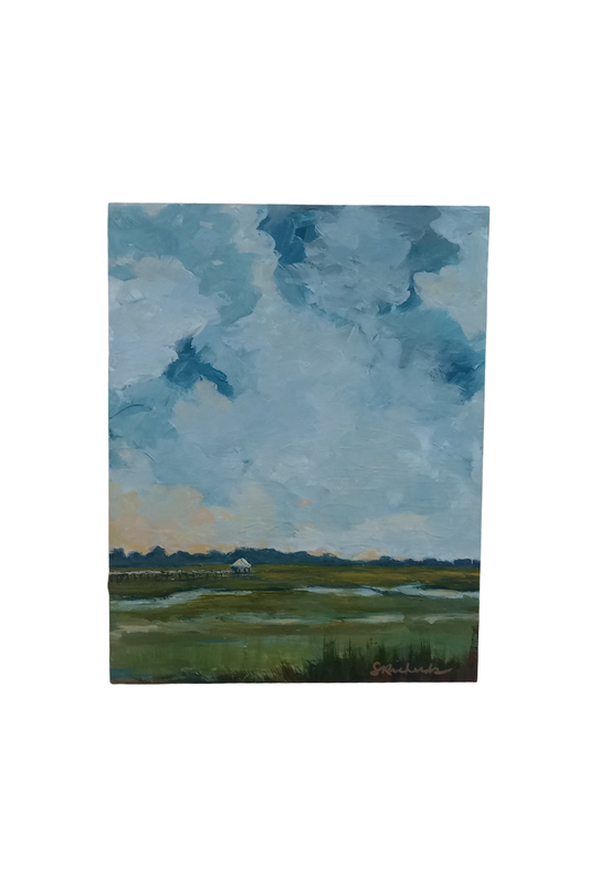 Lowcountry Landscape Acrylic on Wood - 11"x14"