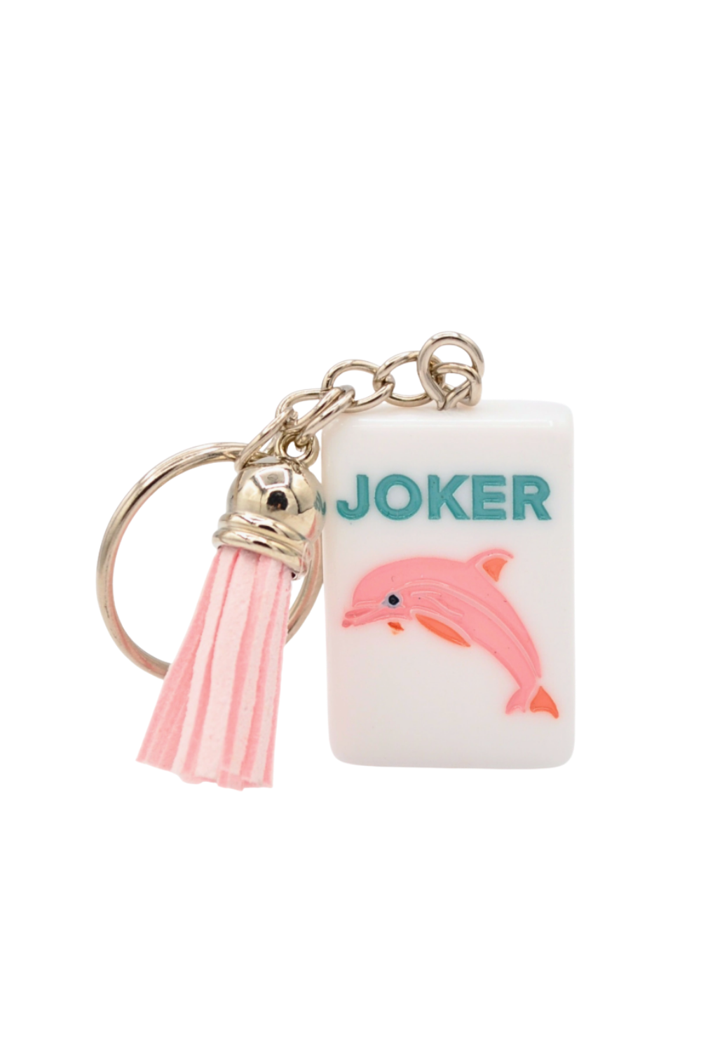 Mahjong Tile Keychain Dolphin Joker
