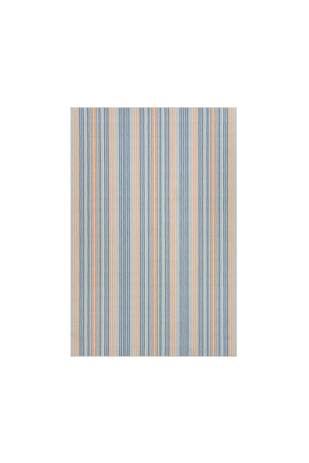 Stockholm Striped Blue Runner 2'6"x8' - Machine Washable