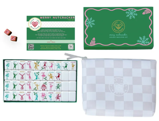 Merry Nutcracker Holiday Mahjong Tile Set