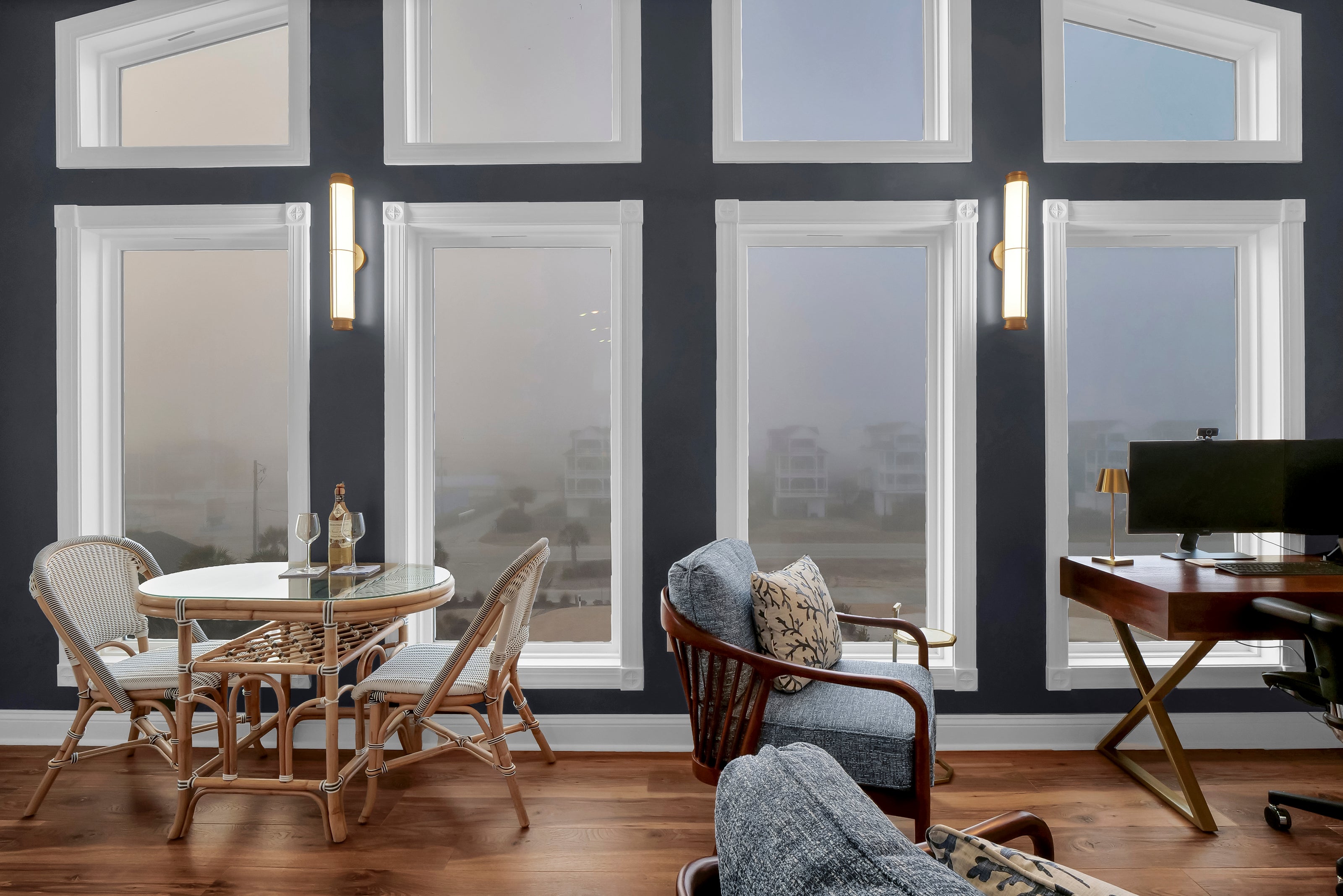custom open design family, office, living room